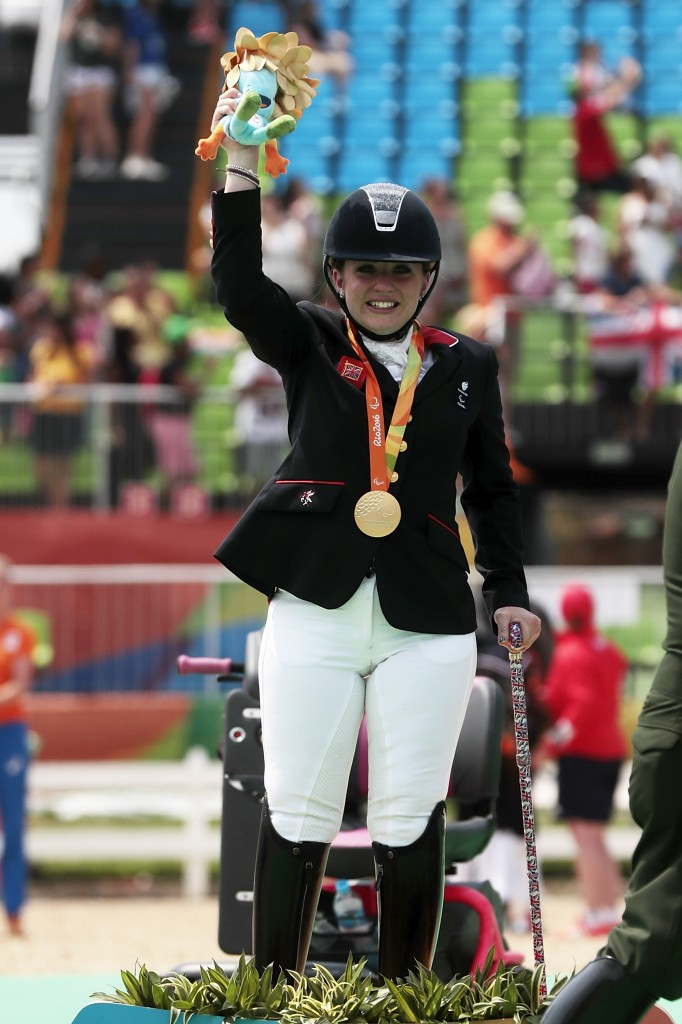 Baker and Christiansen win Paralympic dressage titles on golden day for Britain at Rio 2016