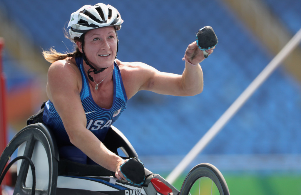 Paralympic superstar Tatyana McFadden has been selected as the women's winner of the Whang Youn Dai Achievement Award ©Getty Images
