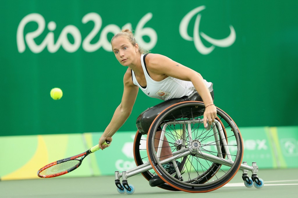 World number one Jiske Griffioen of The Netherlands seized the Paralympic women's singles crown with a battling three-set victory over compatriot Aniek van Koot ©Getty Images