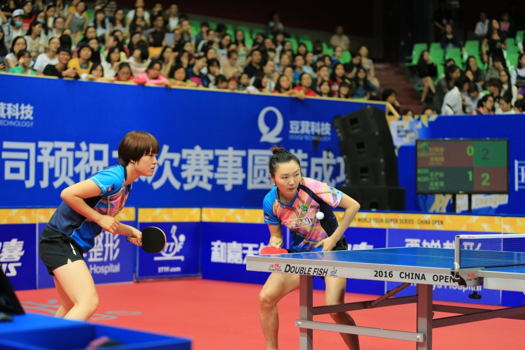 South Korea’s Lee Yearam and Kim Haeun stormed into the China Open semi-finals ©ITTF