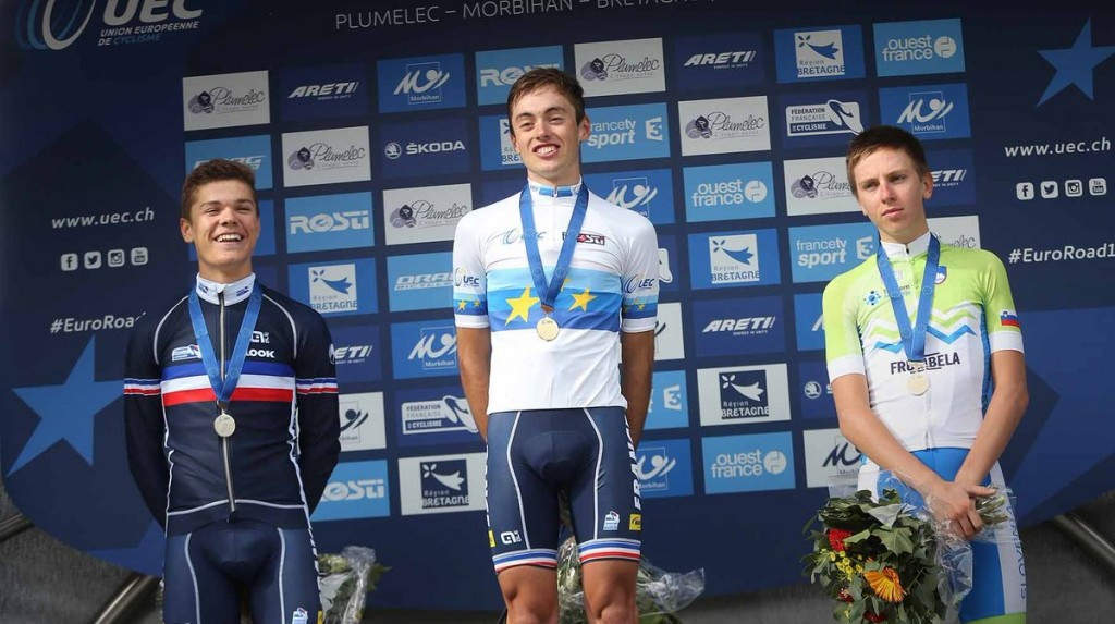 Hosts France celebrate men's junior road race one-two at European Road Cycling Championships