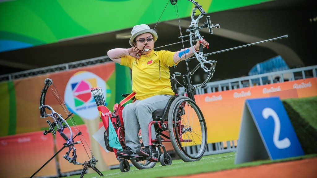 Zhou wins tense shoot-off to clinch women's individual compound gold at Rio 2016 Paralympics
