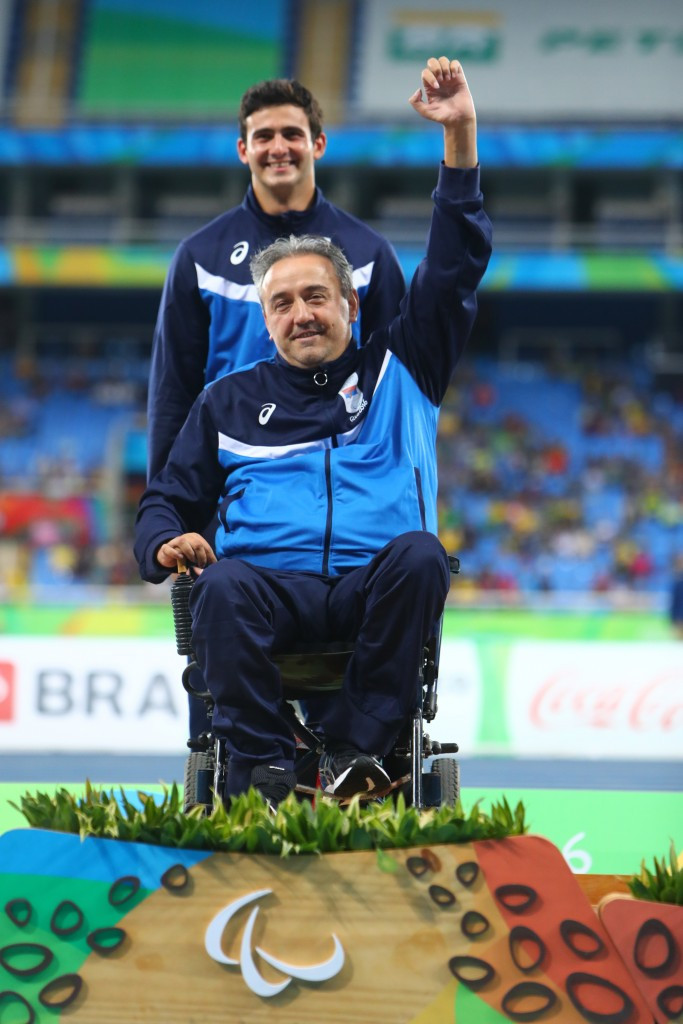 Another stand-out performer in today's athletics was Serbia’s Zeljko Dimitrijevic, who improved his own world record twice as he won the men’s club throw F51 ©Getty Images