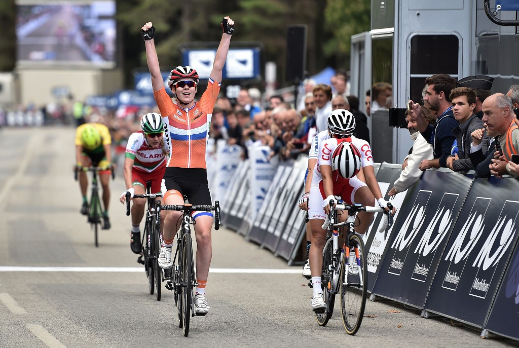 Anna van der Breggen clinched the inaugural European Road Cycling Championships road rice title ©Getty Images