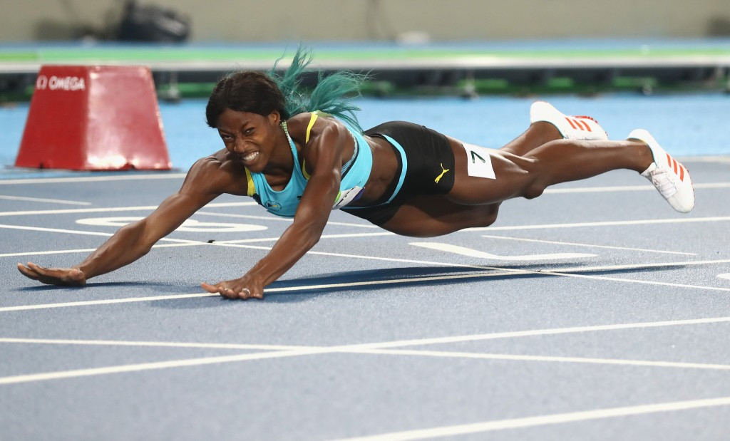Shaunae Miller won the women's 400 metres with an amazing dive in Rio de Janeiro ©Getty Images