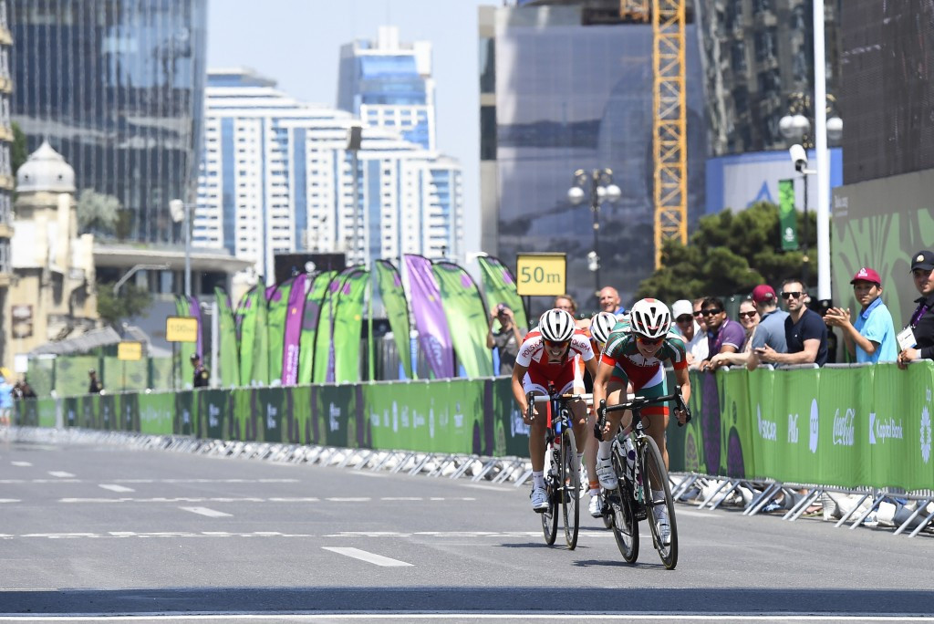 Amialiuski sprints to Baku 2015 European Games women's road race gold