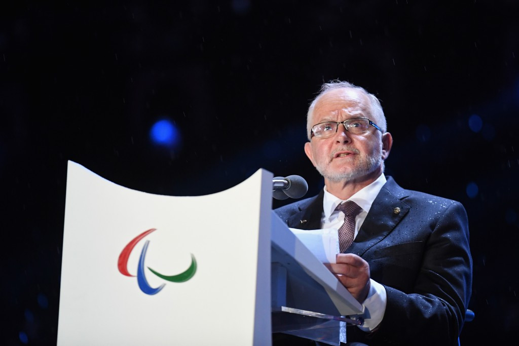 IPC President Sir Philip Craven paid his condolences to the family, friends and team-mates of late Iranian cyclist Bahman Golbarnezhad before officially declaring the Rio 2016 Paralympic Games closed this evening ©Getty Images