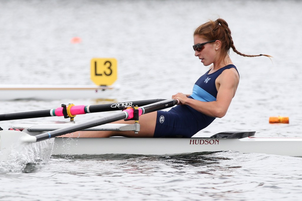 Zoe McBride beat a 21-year-old World Best in the lightweight single sculls at the Varese World Cup ©Getty Images