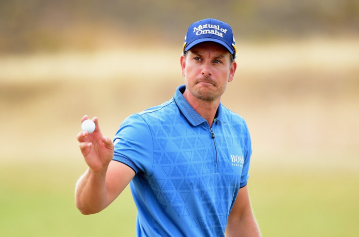Swede Henrik Stenson shares the lead after the first round with Dustin Johnson on five-under-par ©Getty Images