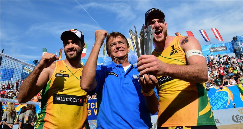 Bruno Oscar Schmidt and Alison Cerutti added to their Rio 2016 triumph by winning the World Tour finals ©FIVB