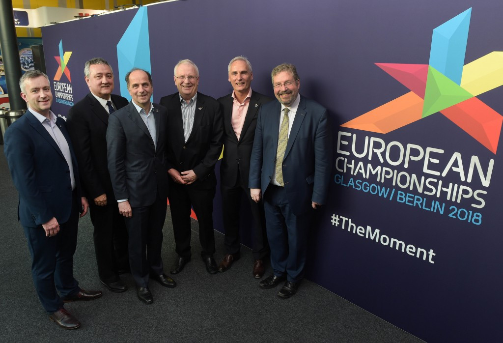 Paolo Barelli (second left) is also a key figure behind the inaugural European Championships multi-sports event ©Getty Images