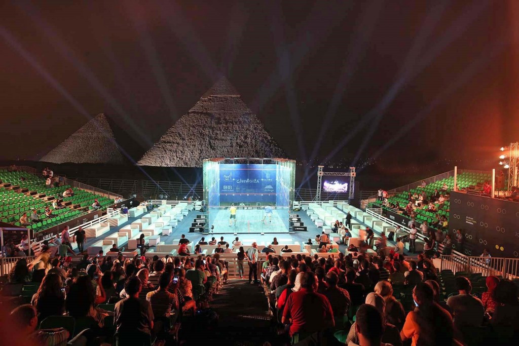 The tournament is being played at the Great Pyramids in Giza ©PSA