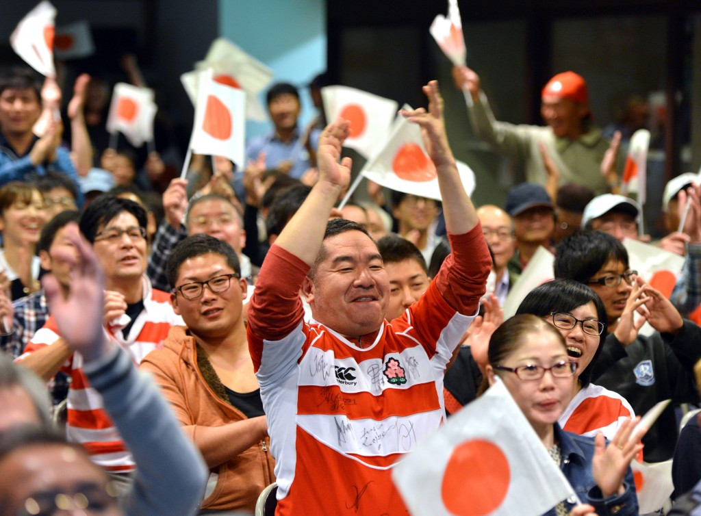 Japan marks three years to go before 2019 Rugby World Cup and anniversary of iconic South Africa win