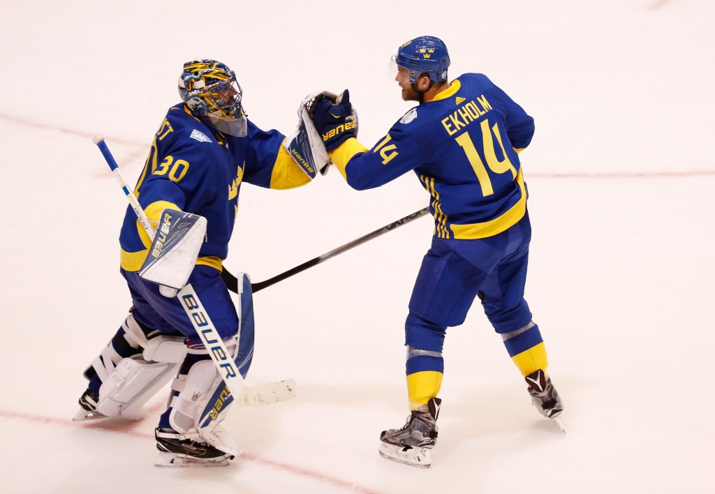 Sweden saw off Finland to move to the brink of the last four ©Getty Images