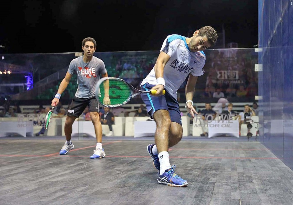 Karim Abdel Gawad booked his place in an all-Egyptian men's semi-final line-up ©PSA