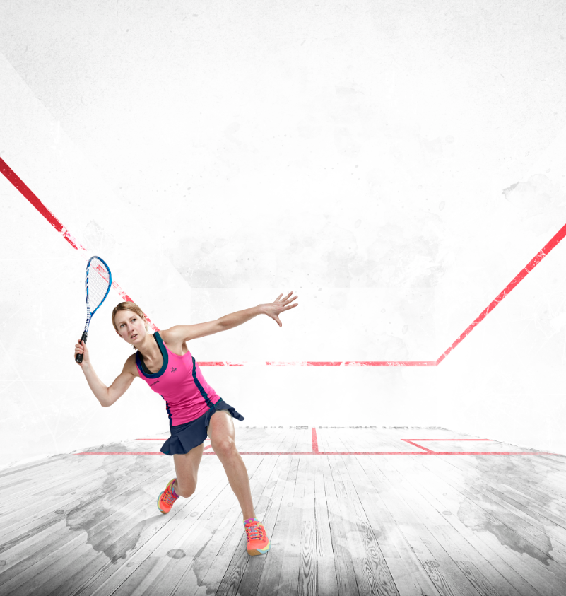 Alison Waters is one player who uses the Salming products  ©PSA