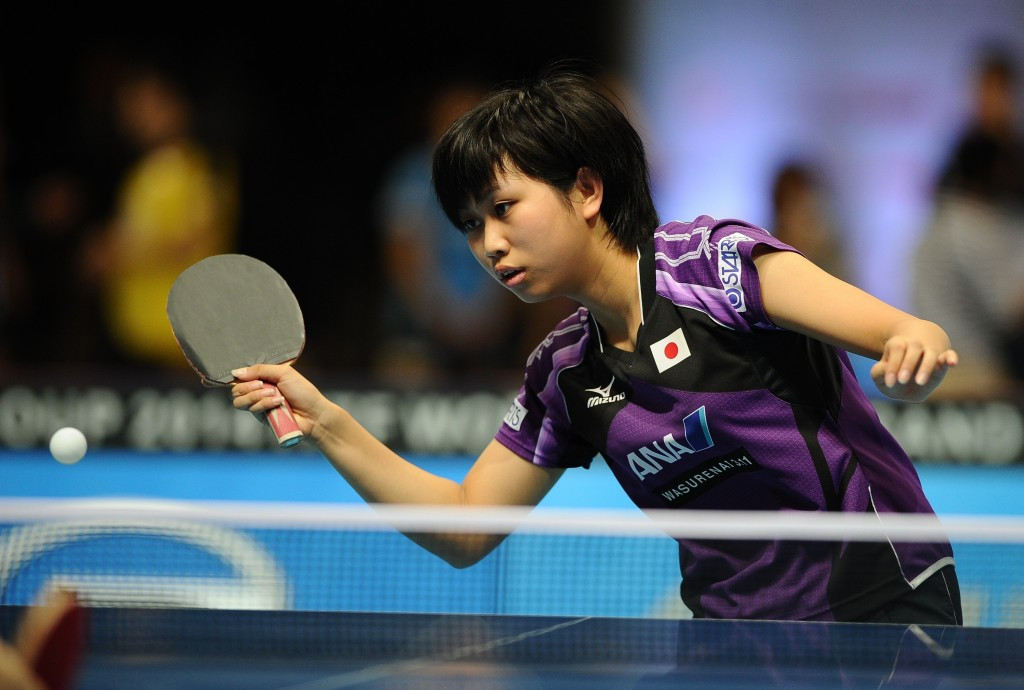 Japan's Hitomi Sato, the top seed in the women's draw, progressed by beating Lucie Gauthier of France in straight games ©Getty Images