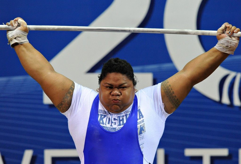 Ele Opeloge of Samoa was denied her rightful place on the podium at Beijing 2008 ©Getty Images