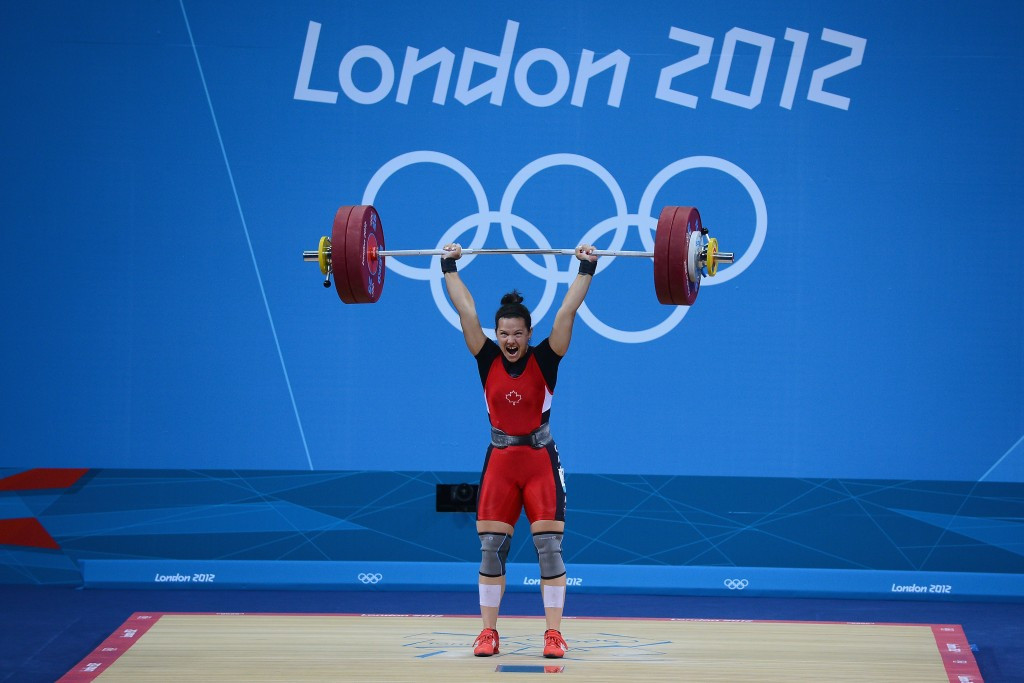 Christine Girard will be moved up to a belated gold in the London 2012 women's 63kg ©Getty Images