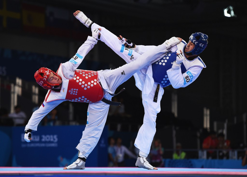 The final two taekwondo medal bouts took place in the Crystal Hall ©Getty Images