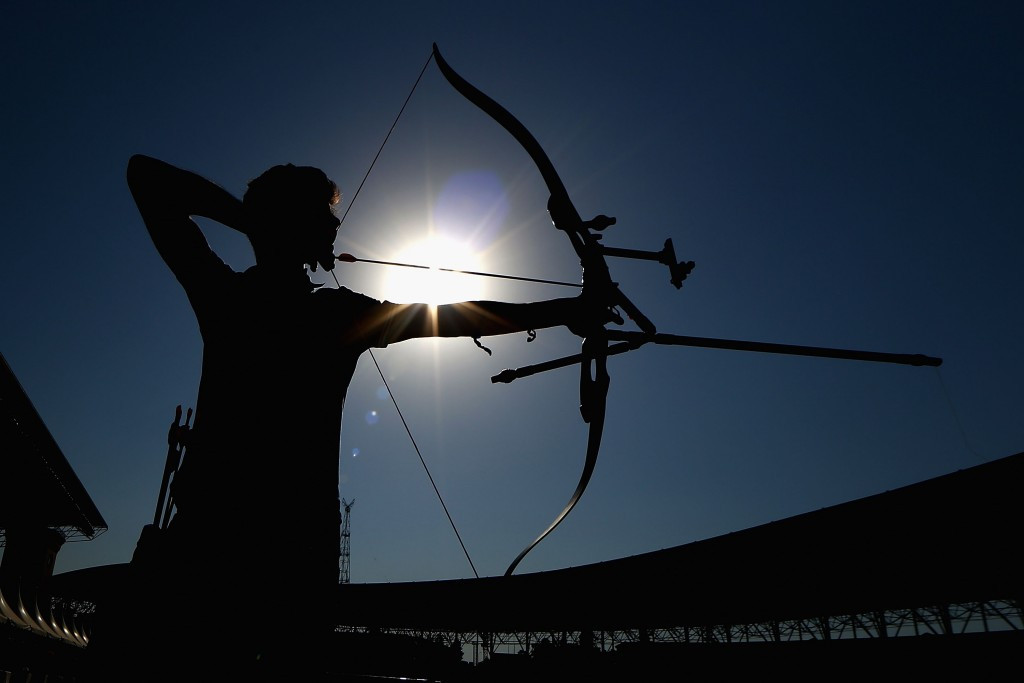 The early stages of the archery competitions continued at the Tofiq Bahramov Stadium ©Getty Images
