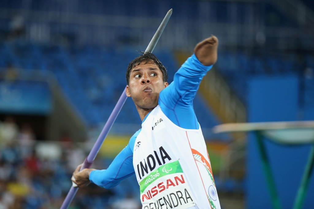Devendra Jhajharia won a Paralympic silver medal for India in javelin  ©Getty Images 