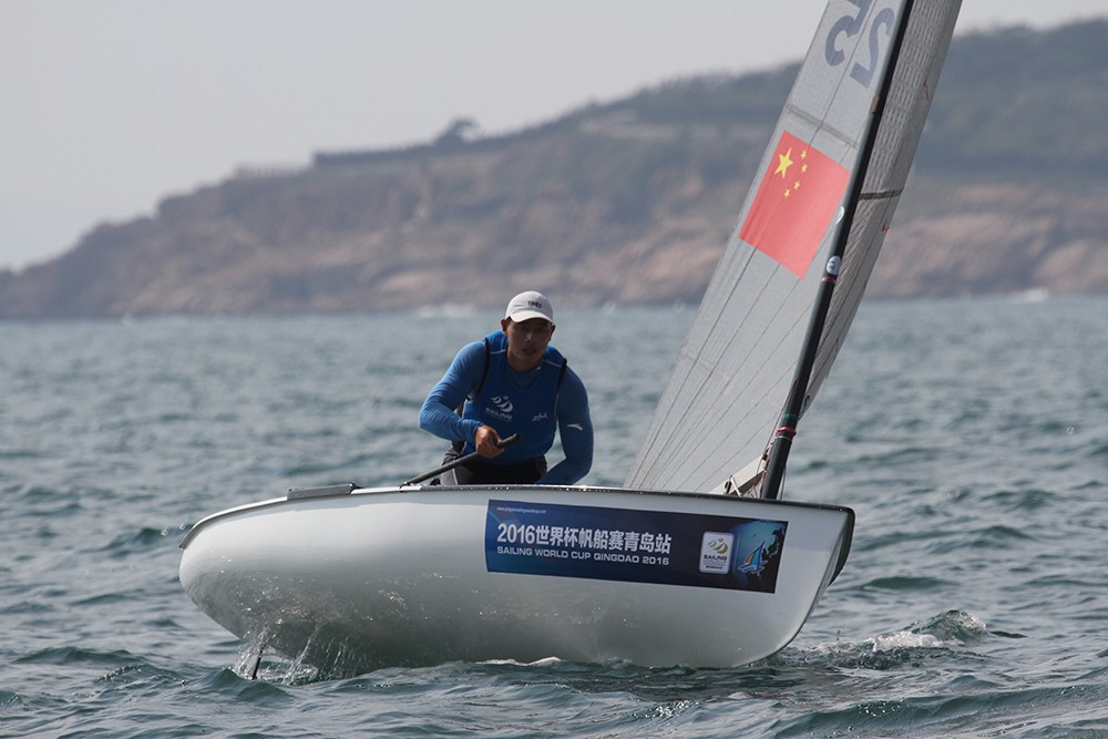 He Chen snatched finn gold from Lei Gong ©World Sailing