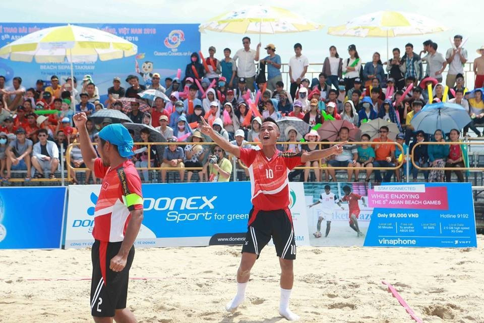 Vietnam claimed four gold medals as action intensified at the Asian Beach Games ©Danang 2016/Facebook