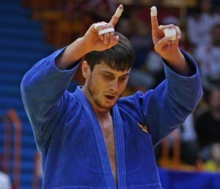 Russia's Adlan Bisultanov defeated Michael Korrel from The Netherlands in the under 100kg category ©IJF