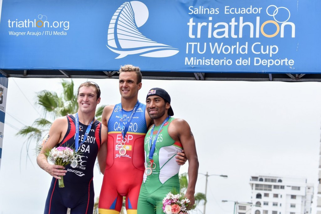 David Castro of Spain also claimed his maiden ITU World Cup gold with victory in the men's event ©ITU