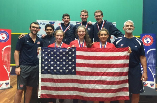 Hosts United States won three gold medals at the Pan-American Squash Championships in Hartford ©Getty Images