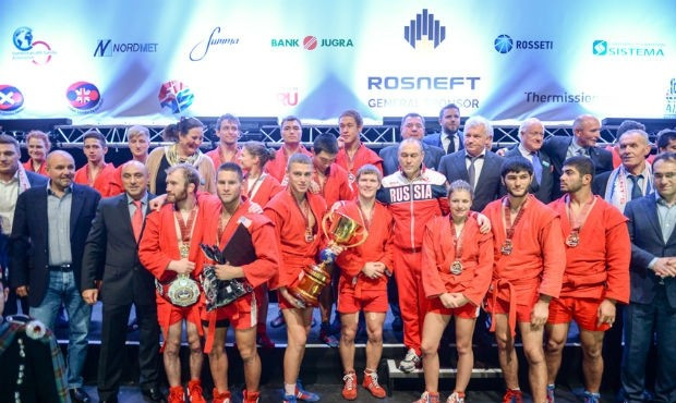 Russia claimed team victory in the third President's Sambo Cup in Edinburgh ©FIAS