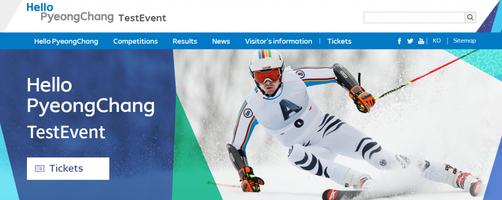Tickets are available through the Pyeongchang 2018 test event website ©Hello Pyeongchang