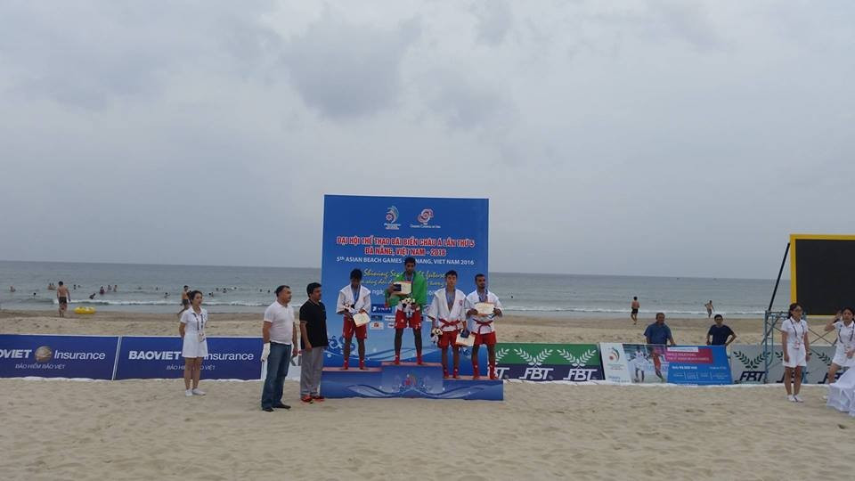 Turkmenistan were among the winners as medals were also won on sand in sambo today ©ITG