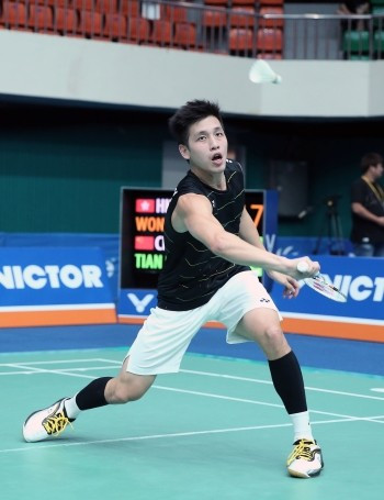 Wong Wing Ki continued his successful relationship with the Victor Korea Open, as he repeated his semi-finals performance from 2013 at this event by beating China’s Tian Houwei today ©BWF