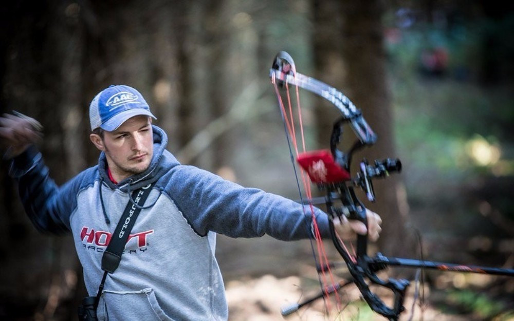 Two-time defending champion Jesse Broadwater missed out on the compound archery final ©World Archery