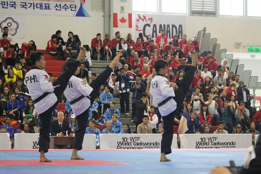 The WTF Poomsae World Championships continued in Lima today ©WTF 