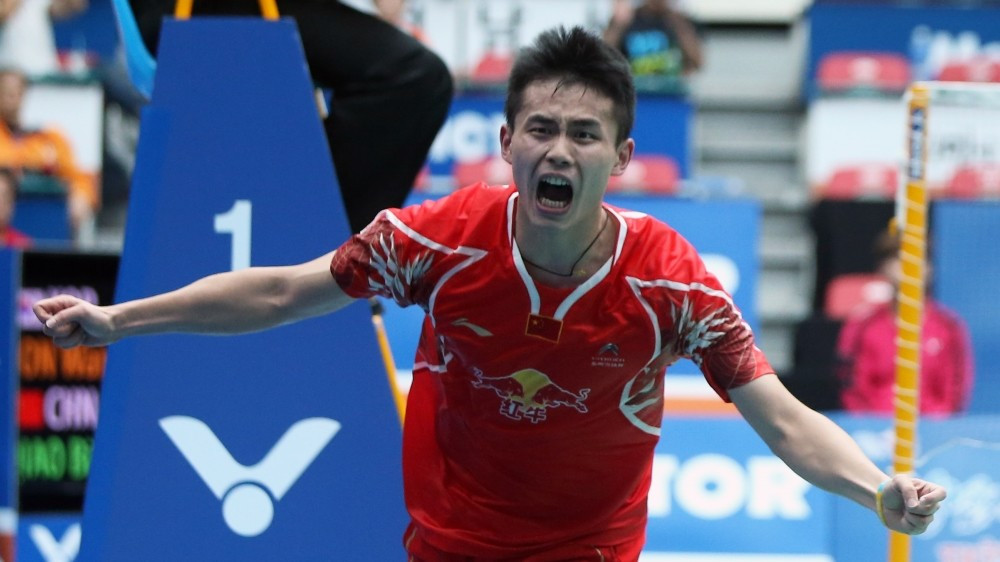 China’s Qiao Bin won the first Superseries crown of his career, overcoming Son Wan Ho in the men’s singles ©BWF