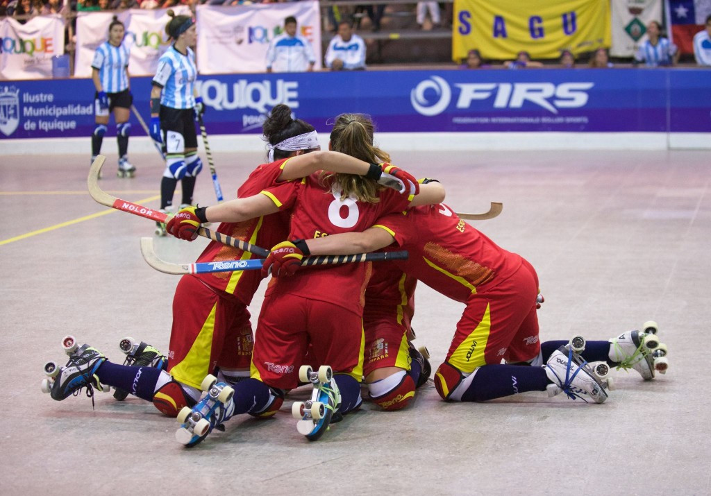 Spain scored a dramatic golden goal to beat reigning champions Argentina in the semi-final of the Women's World Championship of Rink Hockey ©FIRS