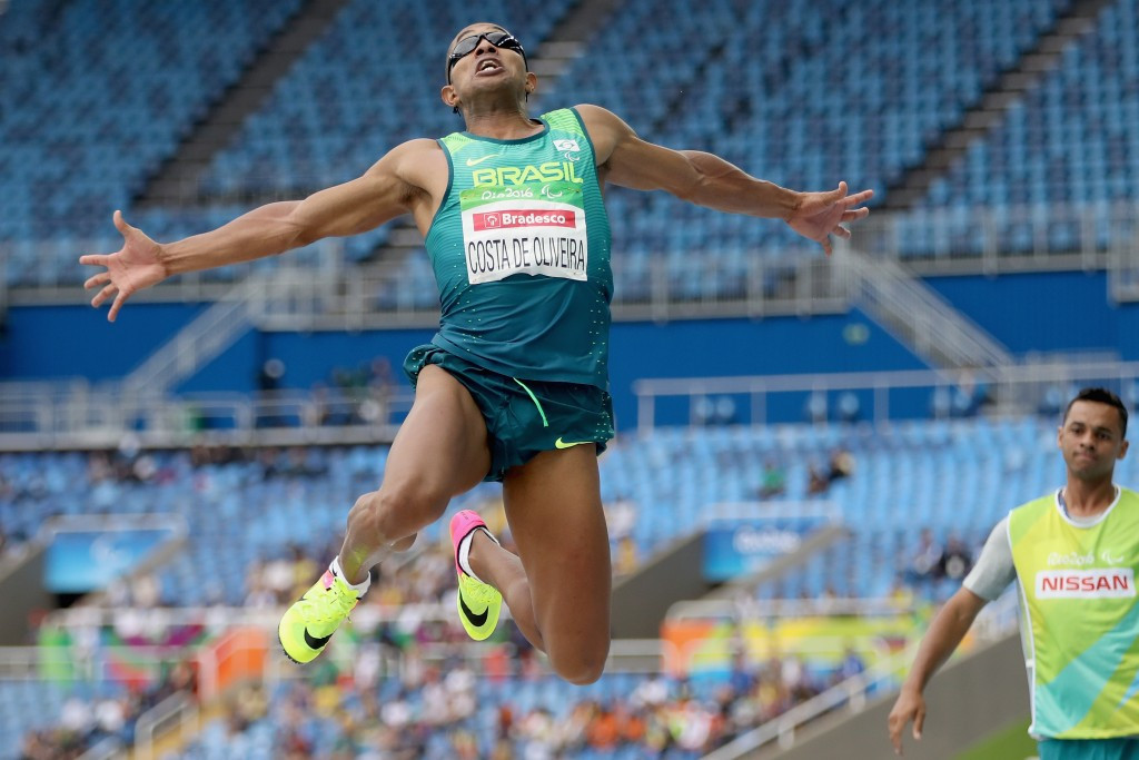 Ricardo Costa Oliveira won the men’s long jump T11 final and has had a school in the Guaratiba area, in the west of Rio, named after him ©Getty Images