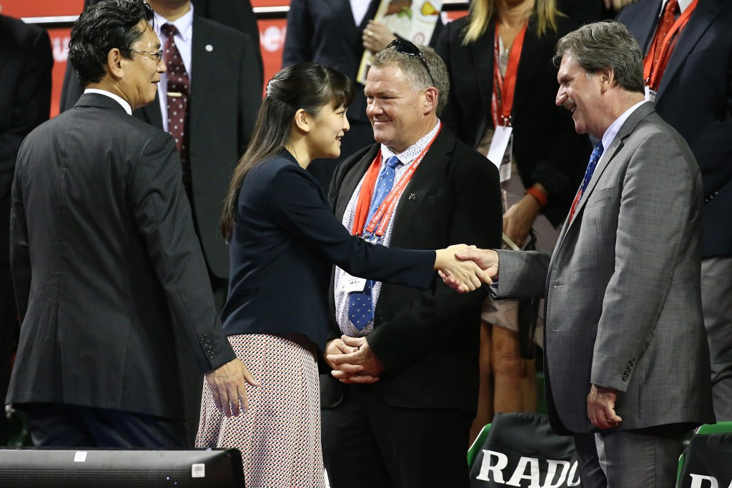 ITF President David Haggerty has been attending the Japan Open at Ariake Tennis Forest Park, the proposed tennis venue for Tokyo 2020, where he met Japan's Princess Mako ©Getty Images