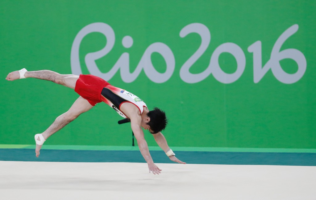 Kōhei Uchimura won the men's individual all-around gold medal at the Rio 2016 Olympics ©Getty Images