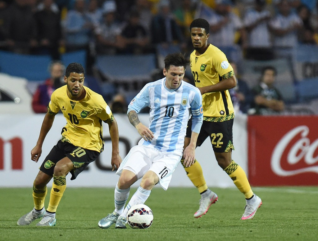 Lionel Messi won his 100th international cap as Argentina beat Jamaica 1-0 in Viña del Mar ©Getty Images