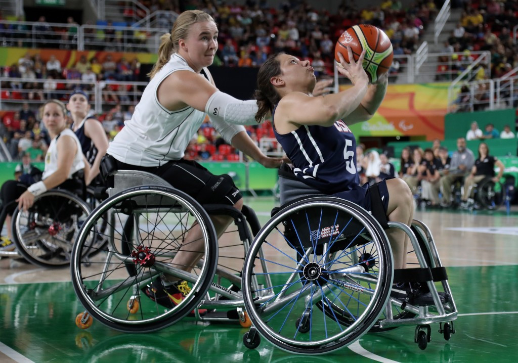 America beat Germany in the final of women's wheelchair basketball competition at Rio 2016 ©Getty Images