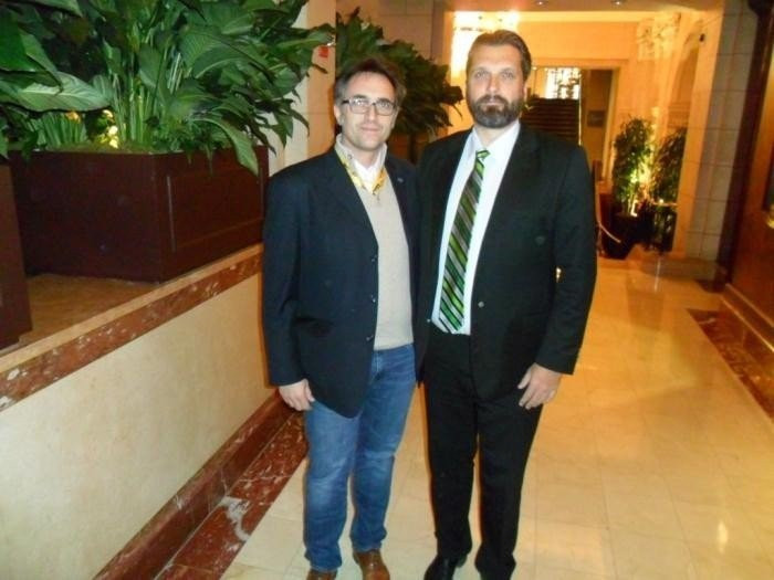 It has been affirmed that Tommy Wiking, right, did resign as the President of the IFAF in February 2015 ©Facebook