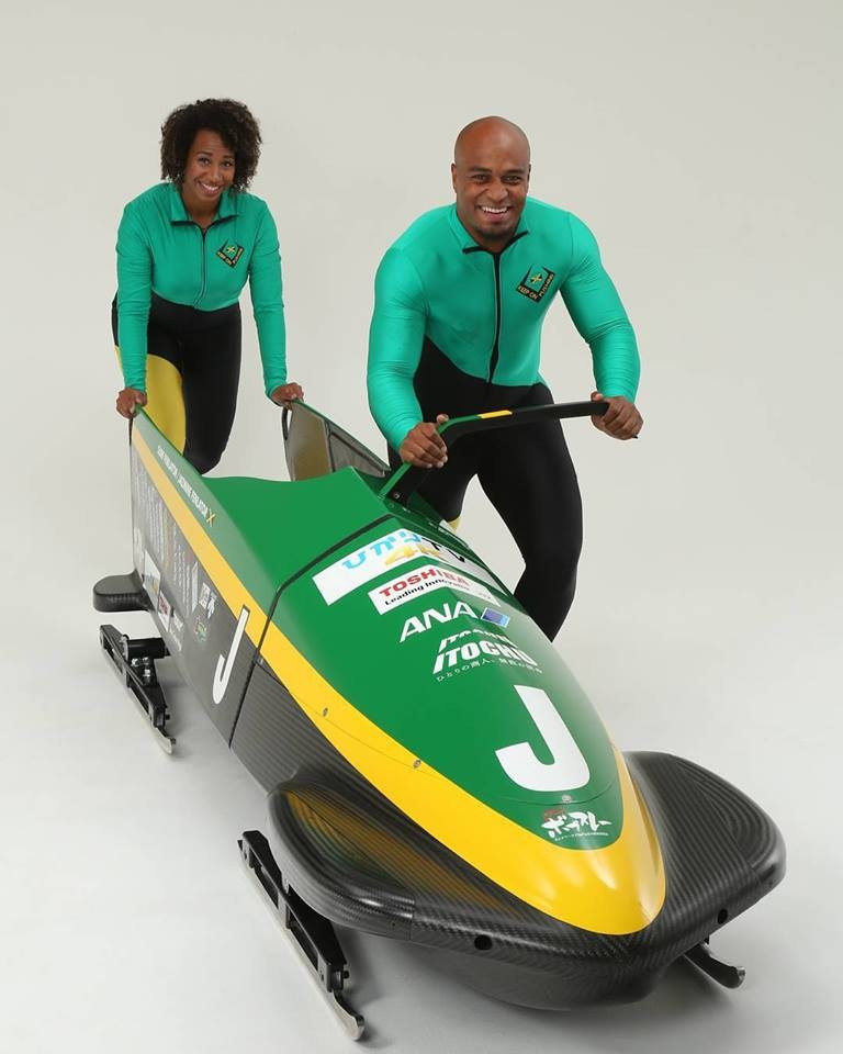 The sled Jamaica will use to qualify for Pyeongchang 2018 has been unveiled ©Facebook/Shitamachi Bobsleigh project