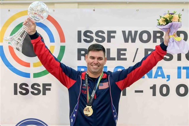 McPhail wins second consecutive ISSF World Cup final title in Bologna