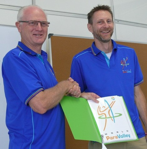 Phil Allen (right) has been reappointed on a four-year contract ©World ParaVolley