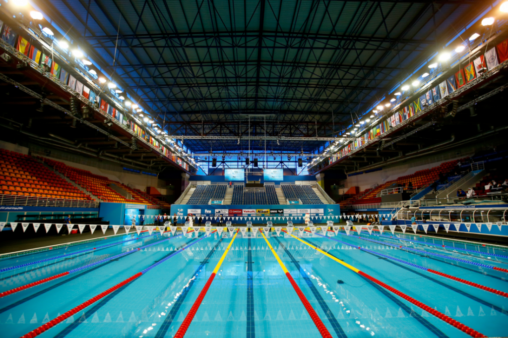 The Hamad Aquatic Centre will play host to the Doha leg of the FINA Swimming World Cup ©Getty Images