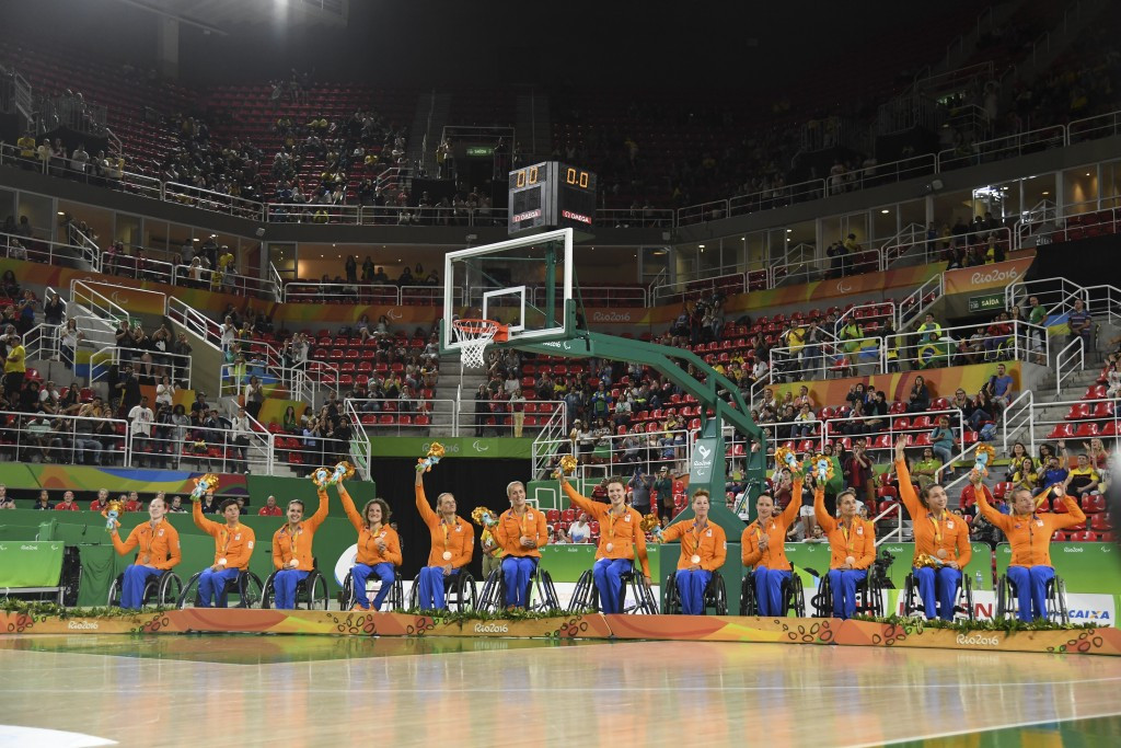 Great Britain lost out to The Netherlands in the women's wheelchair basketball bronze medal match at Rio 2016 ©Getty Images